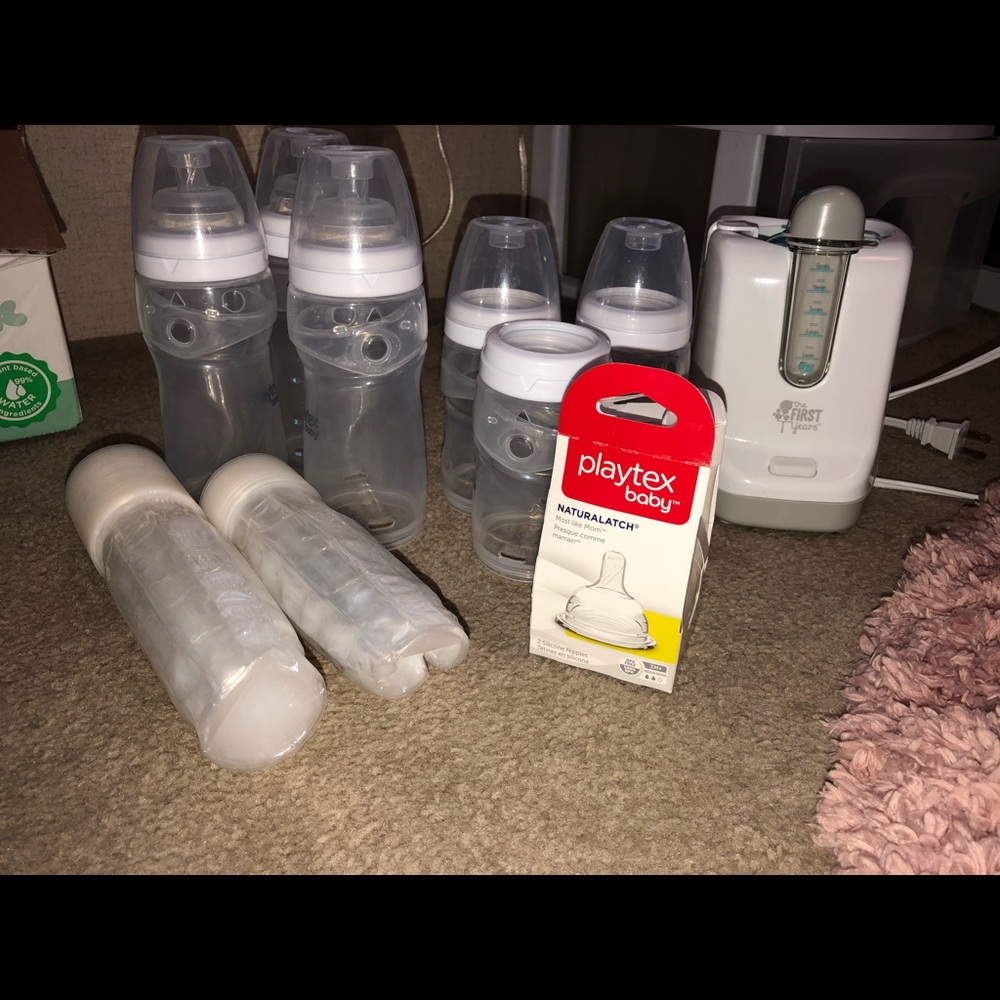 Playtex Bottles and Bottle Warmer